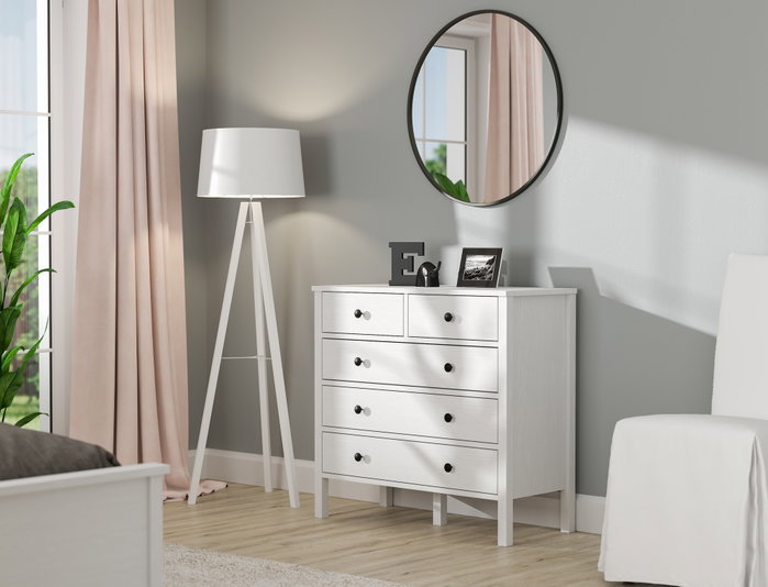 Hanah Home Cómoda FRN-20061 Madera y Blanco